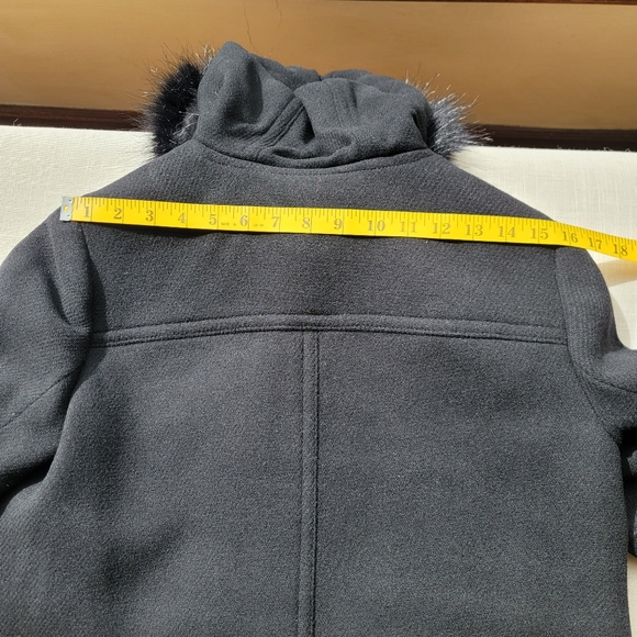 New! J CREW sz 10P 10 Petite Chateau Parka Italian Stadium Wool Black NWT - Picture 8 of 14